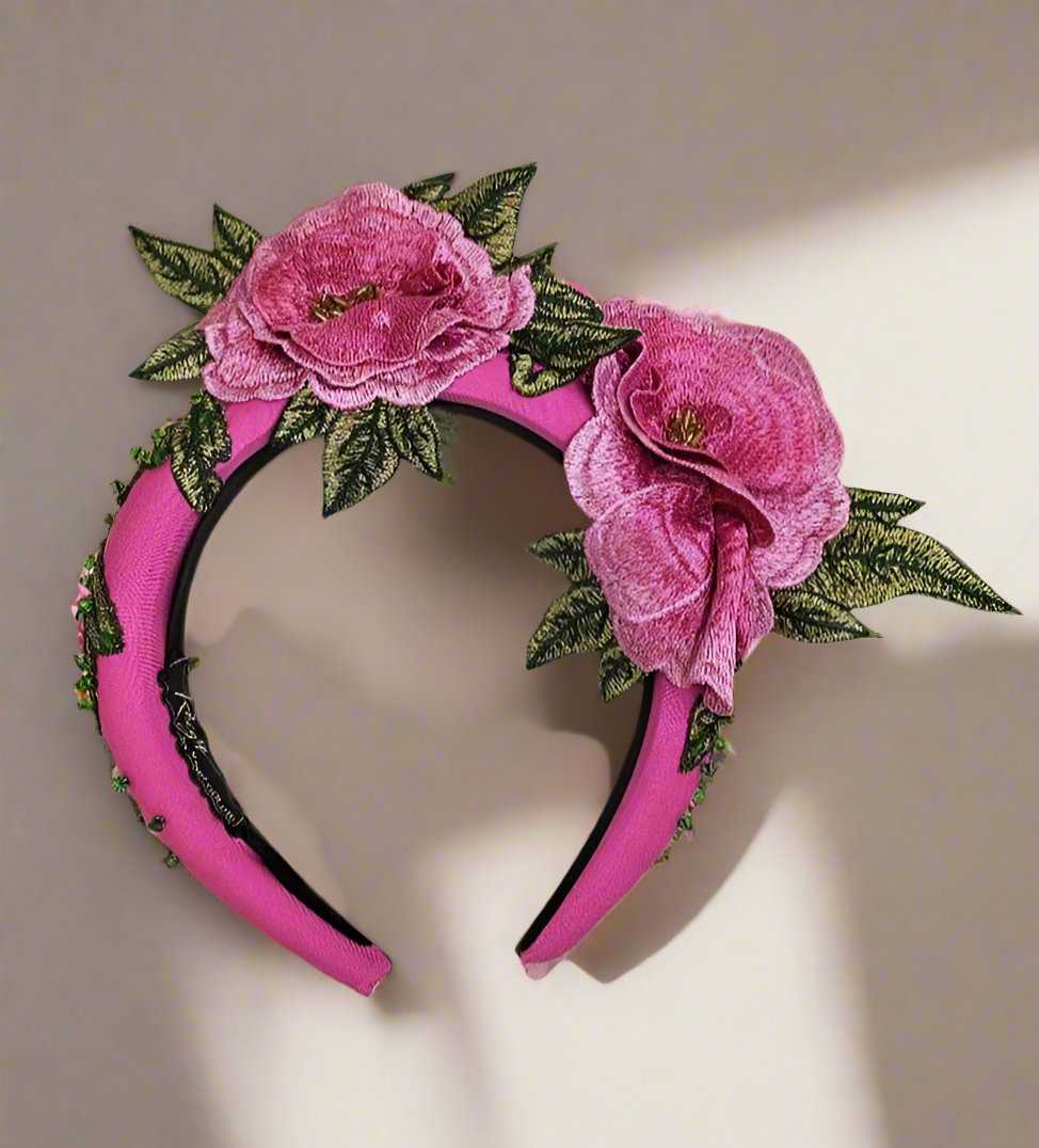 Amalfi Pink Floral Headband 