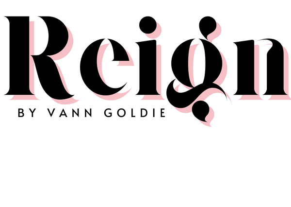 Reign by Vann Goldie Black and Pink Homepage Logo