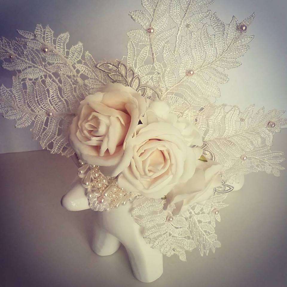 lace and floral bridal headpieces