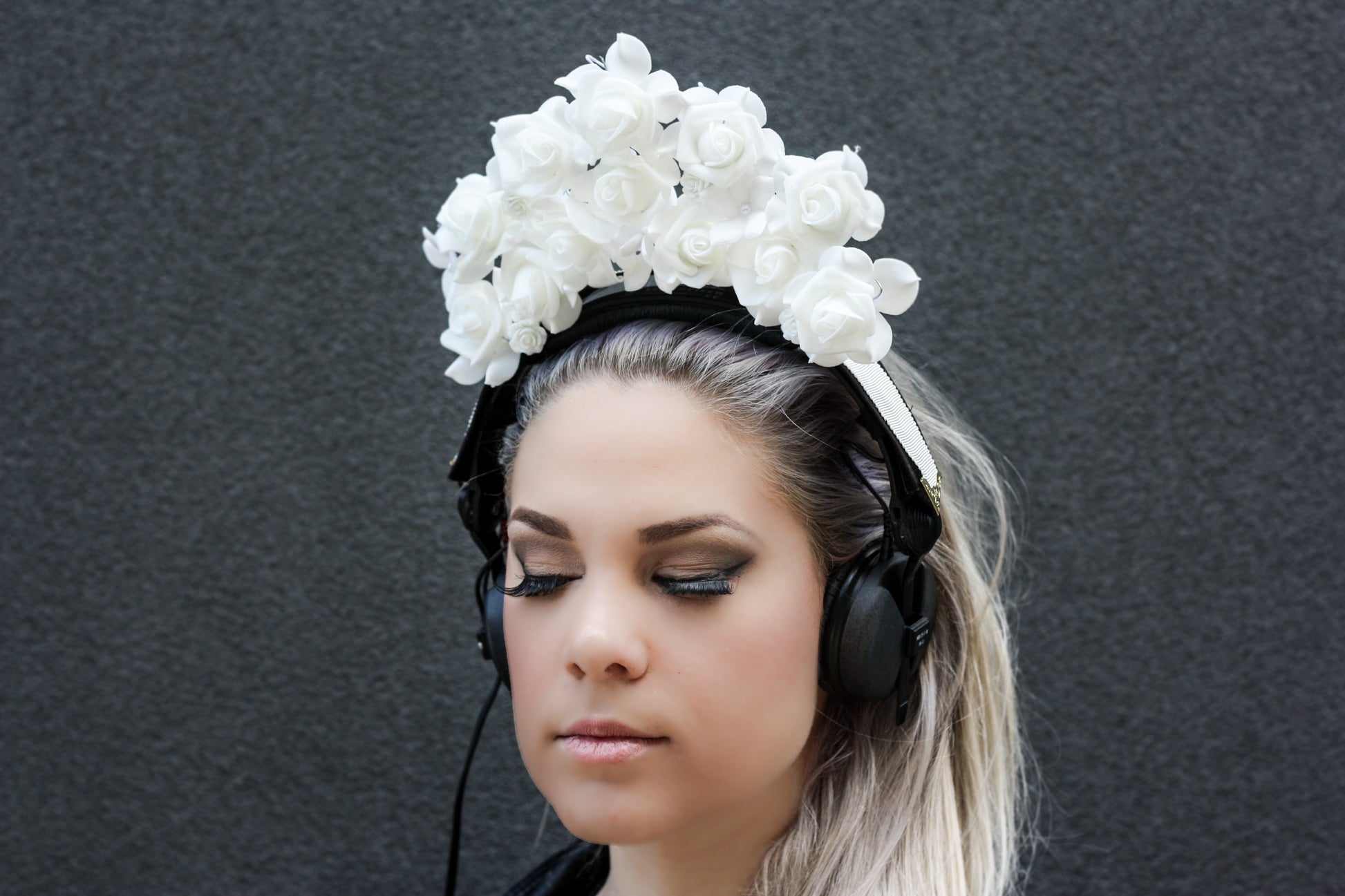 floral headphone crown headphone accessories