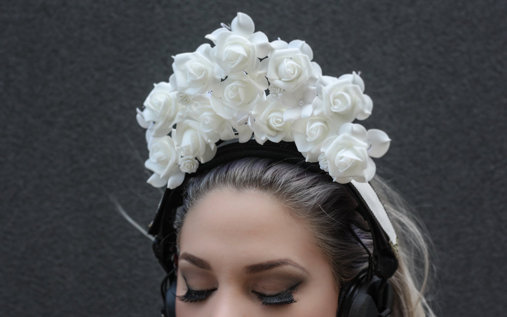 floral headphone crown headphone accessories