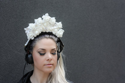 floral headphone crown headphone accessories