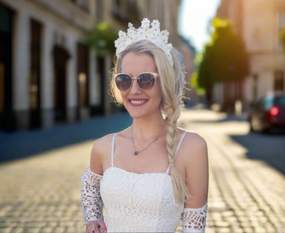 lace bridal headpiece